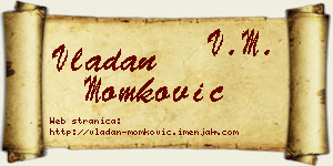 Vladan Momković vizit kartica